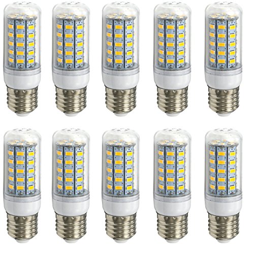 Aoxdi 10x E27 LED Lampe 7W LED Leuchtmittel, Warmweiß, 48 SMD 5730 LED E27 LED Birne LED Energiesparlampe LED Glühbirne, AC220-240V von Aoxdi