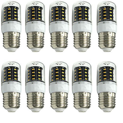 Aoxdi 10x E27 LED Mais Glühbirnen 4W, Warmweiß, 36 SMD 4014 LED Birnen E27 LED Glühlampe Energiesparlampe LED Lampe Leuchtmittel, AC220-240V von Aoxdi