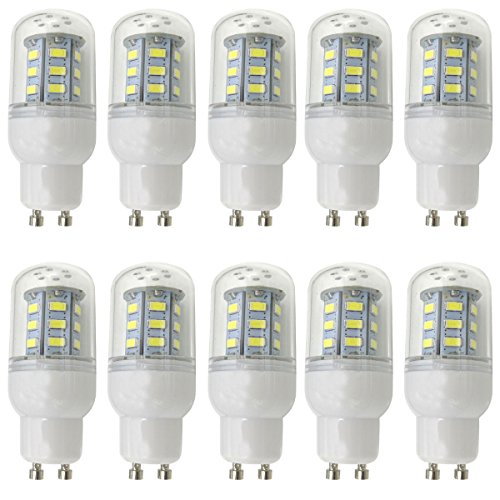 Aoxdi 10x GU10 LED Glühbirne 4W, Kaltweiß, 24 SMD 5730 LED GU10 Lampe Leuchtmittel, AC220-240V von Aoxdi