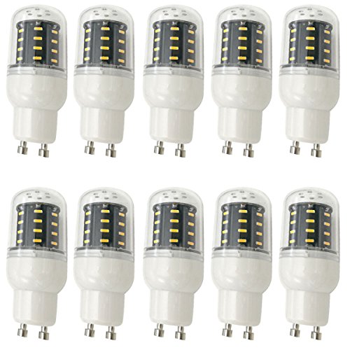 Aoxdi 10x GU10 LED Lampe, Warmweiß, 36 SMD 4014 GU10 LED Leuchtmittel 4W, Ersatz für Halogen Lampen, AC220-240V von Aoxdi
