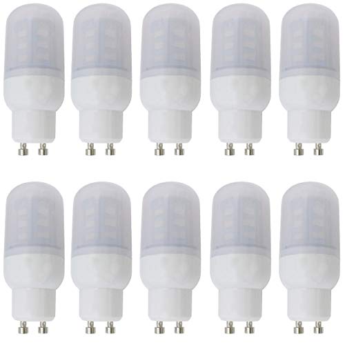 Aoxdi 10x GU10 LED Lampen 4W, Kaltweiß, 5730 SMD 24 LED Mais Leuchtmittel Energiesparende 360 Grad, AC220-240V von Aoxdi