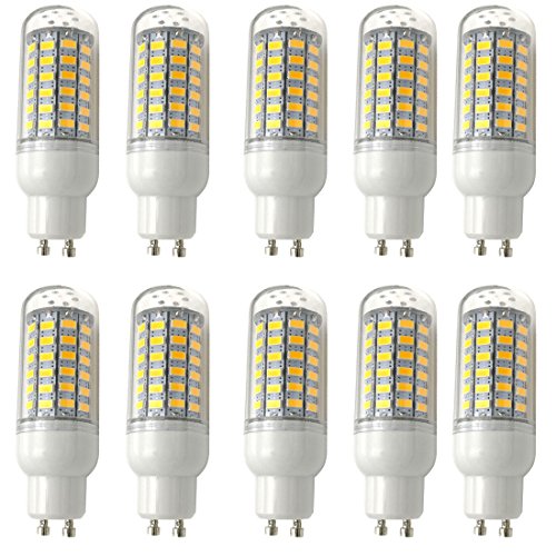 Aoxdi 10x GU10 LED Mais Leuchtmittel Birnen 10W, Warmweiß, 69 SMD 5730 GU10 LED Licht Lampen Energiespar Lampe, AC220-240V von Aoxdi