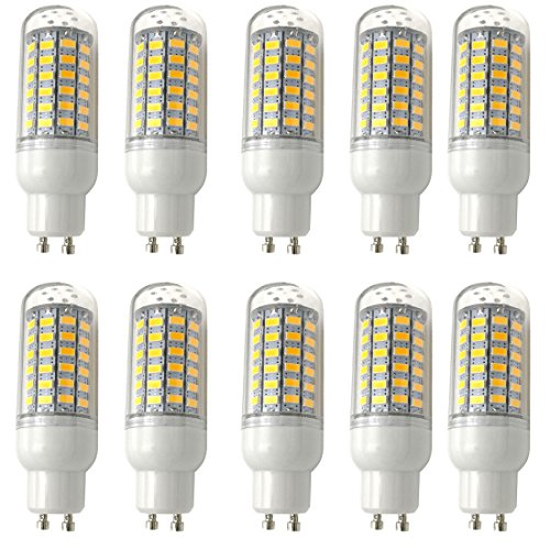 Aoxdi 10 Stück GU10 LED Mais Leuchtmittel Birnen 10W, Warmweiß, 69 SMD 5730 GU10 LED Licht Lampen Energiespar Lampe, AC220-240V von Aoxdi
