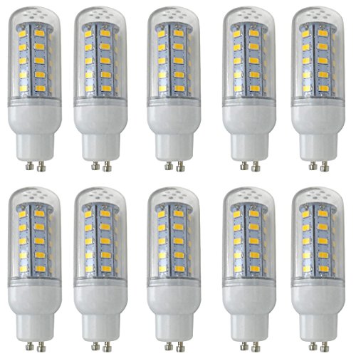 Aoxdi 10x GU10 LED Mais Licht 6W LED Lampen, Warmweiß, GU10 Energiesparlampe LED Lampe 6W LED Birnen Lampen, AC220-240V von Aoxdi