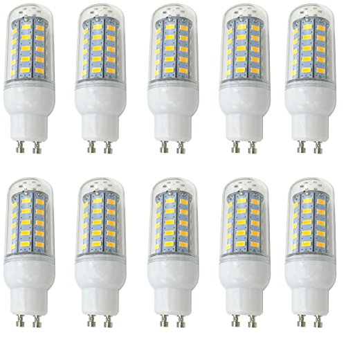 Aoxdi 10x LED Strahler Lampe GU10 Sockel 7 Watt, Warmweiß, 48 SMD 5730 LED GU10 Lampe Energiesparlampe 7W, AC220-240V von Aoxdi