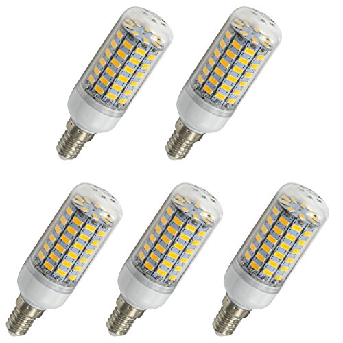 Aoxdi 5 Stück E14 LED Leuchtmittel 10W, Warmweiß, 69 SMD 5730 LED E14 Mais Leuchte Lampe Licht, AC220-240V Aoxdi 5 Stück E14 LED Leuchtmittel 10W, Warmweiß, 69 SMD 5730 LED E14 Mais Leuchte Lampe Licht, AC220-240V von Aoxdi