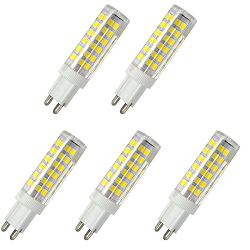Aoxdi 5 Stück G9 LED Lampe Kaltweiß, G9 LED Leuchtmittel 7W, Glühbirne Lampen Kein Flackern, Nicht Dimmbar Leuchtmittel, AC220-240V Aoxdi 5 Stück G9 LED Lampe Kaltweiß, G9 LED Leuchtmittel 7W, Glühbirne Lampen Kein Flackern, Nicht Dimmbar Leuchtmittel, AC220-240V von Aoxdi