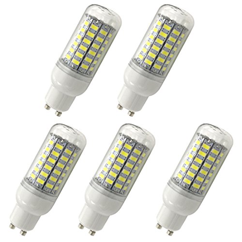 Aoxdi 5 Stück GU10 LED Mais Leuchtmittel Birnen 10W, Kaltweiß, 69 SMD 5730 LED Licht Lampen, GU10 Energiespar LED Lampe, AC220-240V von Aoxdi