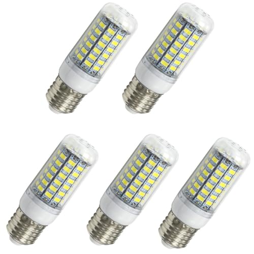 Aoxdi 5 Stück LED Lampe E27 10W, Kaltweiß, 69 SMD 5730 LED Birne Glühbirne Leuchtmittel Energiesparlampe, Nicht Dimmbar, AC220-240V (5, Kaltweiß) von Aoxdi