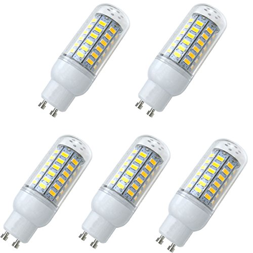 Aoxdi 5X GU10 LED Lampen 8W, Warmweiß, 56 SMD 5730 LED Leuchtmittel Strahler, 360°Strahlwinkel, GU10 LED Birnen 8W, AC220-240V von Aoxdi