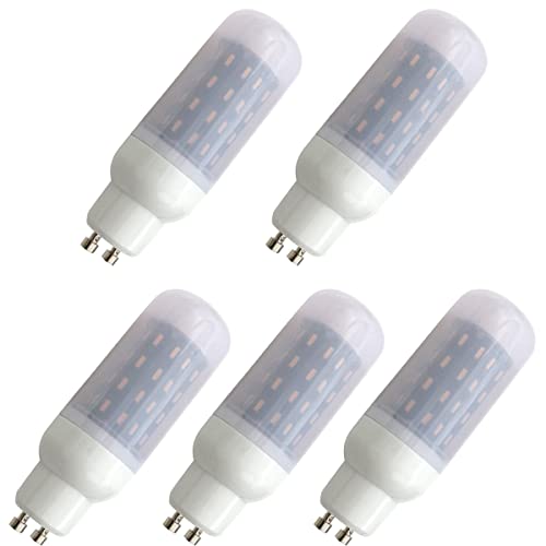 Aoxdi 5 Stück GU10 LED Lampen Glühbirne 5W, Warmweiß, 56 SMD 4014 GU10 5W LED Leuchtmittel, AC220-240V von Aoxdi