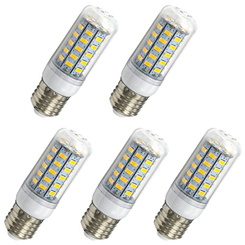 Aoxdi 5x E27 LED Leuchtmittel Lampe 7W, Warmweiß, 48 SMD 5730 Energiesparlampe E27 LED Glühbirne Birne, AC220-240V von Aoxdi