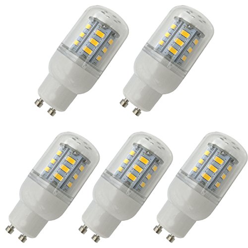 Aoxdi 5x GU10 LED Glühbirne 4W, Warmweiß, Nicht Dimmbar 24 SMD 5730 LED GU10 Lampe Leuchtmittel, AC220-240V von Aoxdi