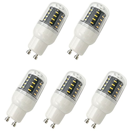 Aoxdi 5x GU10 LED Lampe, Warmweiß, 36 SMD 4014 GU10 LED Leuchtmittel 4W, Ersatz für Halogen Lampen, AC220-240V von Aoxdi