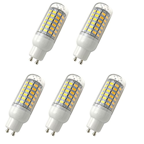 Aoxdi 5x GU10 LED Mais Leuchtmittel Birnen 10W, Warmweiß, 69 SMD 5730 GU10 LED Licht Lampen Energiespar Lampe, AC220-240V von Aoxdi