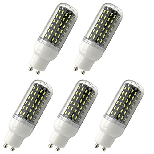 Aoxdi 5x LED GU10 Energiespar Mais Leuchtmittel Birnen 9W, Kaltweiß,LED 9W Mais Licht Lampen 96 SMD 4014 LED GU10 Energiespar Lampe, AC220-240V von Aoxdi