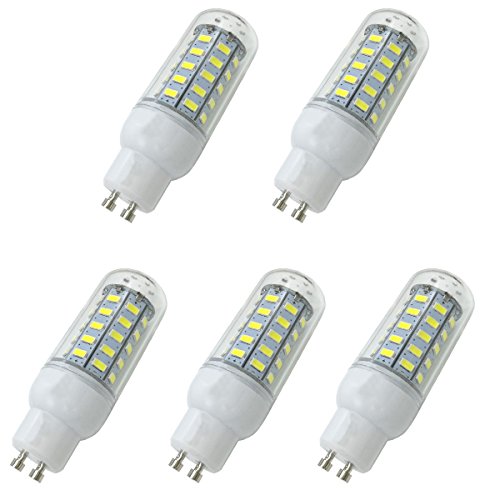 Aoxdi 5 Stück LED Strahler Leuchtmittel GU10 Sockel 7 Watt, Kaltweiß, 48 SMD 5730 LED GU10 Lampe Energiesparlampe 7W, AC220-240V von Aoxdi