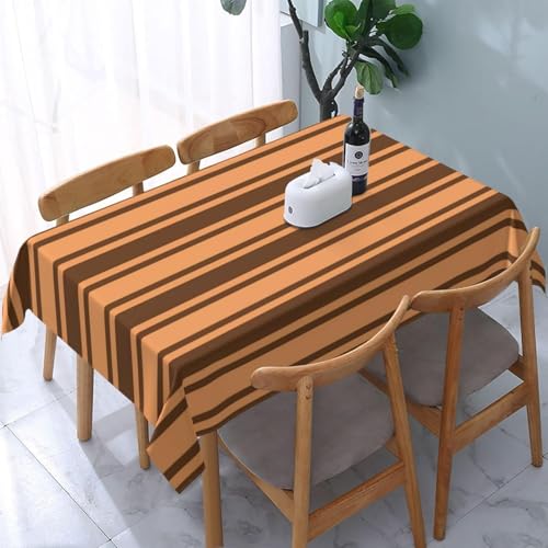 Tischdecke Abwaschbar Abstrakte Streifen Outdoor Rechteckig 140x300 cm 3D Tischdecken Kaffee-Farbverlauf, Tischtuch Ornamente Polyester Gartentischdecke 300x140 Tischwäsche Wetterfest a-5098 Tischdecke Abwaschbar Abstrakte Streifen Outdoor Rechteckig 140x300 cm 3D Tischdecken Kaffee-Farbverlauf, Tischtuch Ornamente Polyester Gartentischdecke 300x140 Tischwäsche Wetterfest a-5098 von Aozhiswe