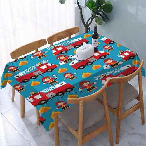 Tischdecke Abwaschbar Cartoon-Feuerwehrauto Outdoor Rechteckig 140x300 cm 3D Tischdecken Jungen und Mädchen, Tischtuch Ornamente Polyester Gartentischdecke 300x140 Tischwäsche Wetterfest a-7298 Tischdecke Abwaschbar Cartoon-Feuerwehrauto Outdoor Rechteckig 140x300 cm 3D Tischdecken Jungen und Mädchen, Tischtuch Ornamente Polyester Gartentischdecke 300x140 Tischwäsche Wetterfest a-7298 von Aozhiswe