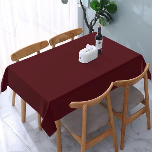 Tischdecke Abwaschbar Dunkelrotes Muster Outdoor Rechteckig 140x240 cm 3D Tischdecken Weinrot, Tischtuch Ornamente Polyester Gartentischdecke 240x140 Tischwäsche Wetterfest a-5076 Tischdecke Abwaschbar Dunkelrotes Muster Outdoor Rechteckig 140x240 cm 3D Tischdecken Weinrot, Tischtuch Ornamente Polyester Gartentischdecke 240x140 Tischwäsche Wetterfest a-5076 von Aozhiswe
