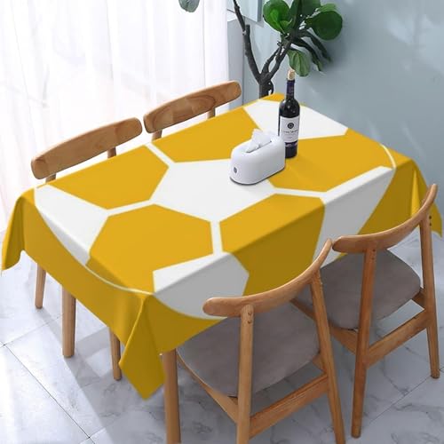 Tischdecke Abwaschbar Fußball Outdoor Quadratisch 100x100 cm 3D Tischdecken Gelber Sportball, Tischtuch Ornamente Polyester Gartentischdecke 100 x 100 Tischwäsche Wetterfest a-4842 Tischdecke Abwaschbar Fußball Outdoor Quadratisch 100x100 cm 3D Tischdecken Gelber Sportball, Tischtuch Ornamente Polyester Gartentischdecke 100 x 100 Tischwäsche Wetterfest a-4842 von Aozhiswe