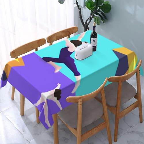 Tischdecke Abwaschbar Gymnastik Outdoor Quadratisch 100x100 cm 3D Tischdecken Lila und Blau, Tischtuch Ornamente Polyester Gartentischdecke 100 x 100 Tischwäsche Wetterfest a-7242 Tischdecke Abwaschbar Gymnastik Outdoor Quadratisch 100x100 cm 3D Tischdecken Lila und Blau, Tischtuch Ornamente Polyester Gartentischdecke 100 x 100 Tischwäsche Wetterfest a-7242 von Aozhiswe
