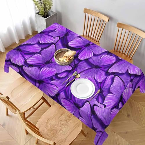 Tischdecke Abwaschbar Lila Schmetterling Outdoor Quadratisch 90x90 cm 3D Tischdecken Schön, Tischtuch Ornamente Polyester Gartentischdecke 90 x 90 Tischwäsche Wetterfest a-4871 Tischdecke Abwaschbar Lila Schmetterling Outdoor Quadratisch 90x90 cm 3D Tischdecken Schön, Tischtuch Ornamente Polyester Gartentischdecke 90 x 90 Tischwäsche Wetterfest a-4871 von Aozhiswe