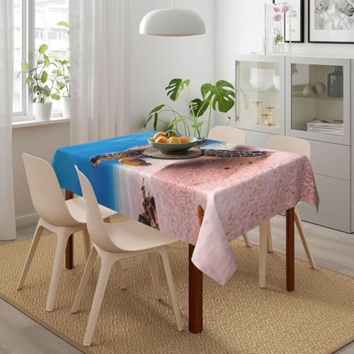 Tischdecke Abwaschbar Meeresschildkröten Outdoor Rechteckig 140x280 cm 3D Tischdecken Meerestiere, Tischtuch Ornamente Polyester Gartentischdecke 280x140 Tischwäsche Wetterfest a-5107 Tischdecke Abwaschbar Meeresschildkröten Outdoor Rechteckig 140x280 cm 3D Tischdecken Meerestiere, Tischtuch Ornamente Polyester Gartentischdecke 280x140 Tischwäsche Wetterfest a-5107 von Aozhiswe