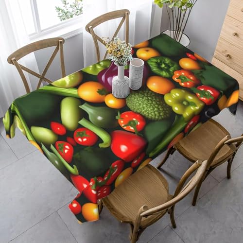 Tischdecke Abwaschbar Obst und Gemüse Outdoor Quadratisch 100x100 cm 3D Tischdecken Mehrfarbig, Tischtuch Ornamente Polyester Gartentischdecke 100 x 100 Tischwäsche Wetterfest a-1822 Tischdecke Abwaschbar Obst und Gemüse Outdoor Quadratisch 100x100 cm 3D Tischdecken Mehrfarbig, Tischtuch Ornamente Polyester Gartentischdecke 100 x 100 Tischwäsche Wetterfest a-1822 von Aozhiswe