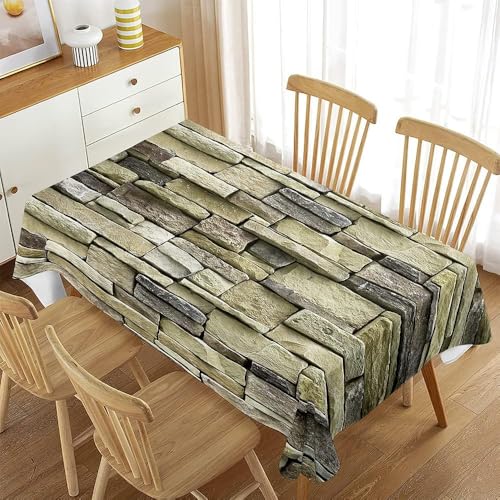 Tischdecke Abwaschbar Ziegelmauer Outdoor Quadratisch 100x100 cm 3D Tischdecken Landhaus Retro, Tischtuch Ornamente Polyester Gartentischdecke 100 x 100 Tischwäsche Wetterfest a-6942 Tischdecke Abwaschbar Ziegelmauer Outdoor Quadratisch 100x100 cm 3D Tischdecken Landhaus Retro, Tischtuch Ornamente Polyester Gartentischdecke 100 x 100 Tischwäsche Wetterfest a-6942 von Aozhiswe