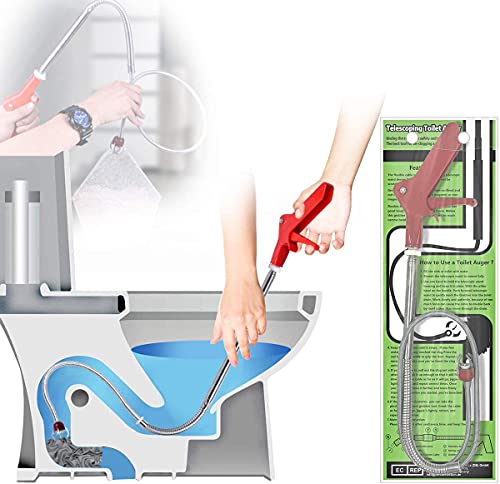 Aozzy 1.77m Rohrreinigungsspirale mit Kralle - Rohrreinigungswelle ideal für das Entfernen von Haaren & Verschmutzungen - Rohrreinigungswerkzeug Geeignet für WC, Kanalisation, Badewanne und Spüle… von Aozzy