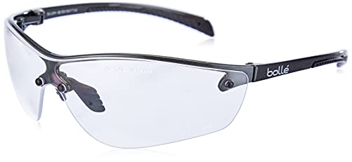Bollé Safety PSSSILI-025, Schwarze Schutzbrille, Klare Objektive, Einheitsgröße Serie SILIUM+ von Bolle Safety