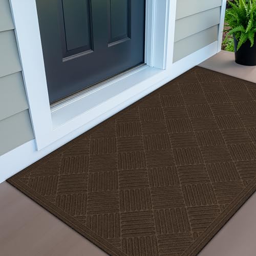 Apache Mills Texures Crosshatch Eingangsmatte, 1,2 x 1,8 m, Walnuss von Apache Mills