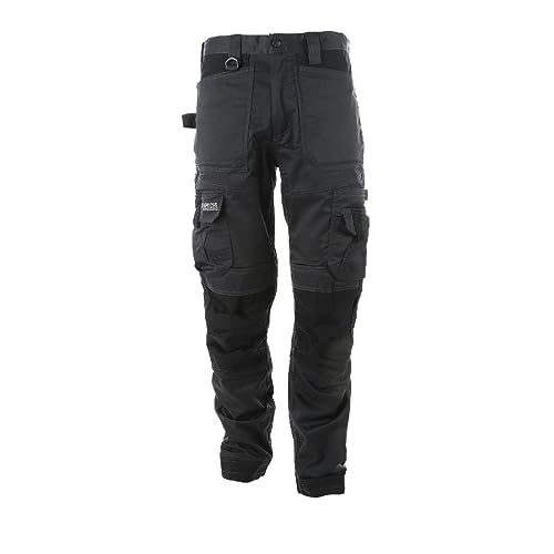 Apache ATS 3D-Stretch-Holsterhose, Grau/Schwarz, Größe 29L/34W von APACHE