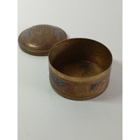 Elefanten Dose Mit Deckel Messing Messingdose, Messingschatulle, Metallbox, Fein Verzierte Schatulle, Dekoration Deko von ApadisArt