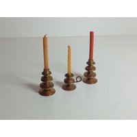 Minikerzenständer Handmade Aus Münzen Drei Unikate Kerzenständer Metall Kerzenhalter Vintage Deko Dekoration Candlestick Candlholder von ApadisArt