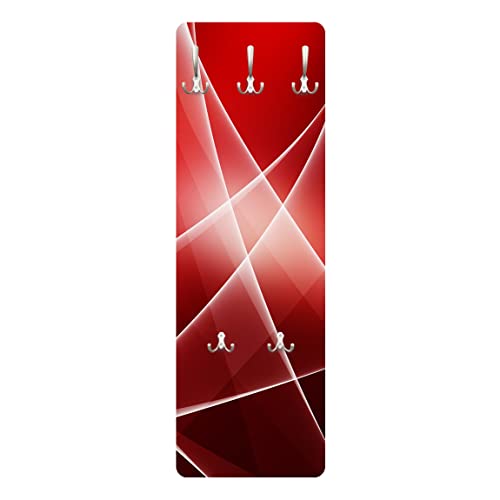 Bilderwelten Design Garderobe - Red Reflection - Rot, Größe HxB:119cm x 39cm von Apalis