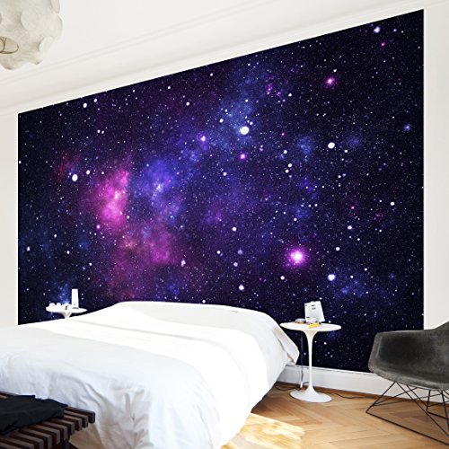 Apalis 94651 Vlies / Fototapete Galaxie Breit | Vlies Tapete Wandtapete Wandbild Foto 3D Fototapete für Schlafzimmer Wohnzimmer Küche | Größe: 225x336 cm von Apalis