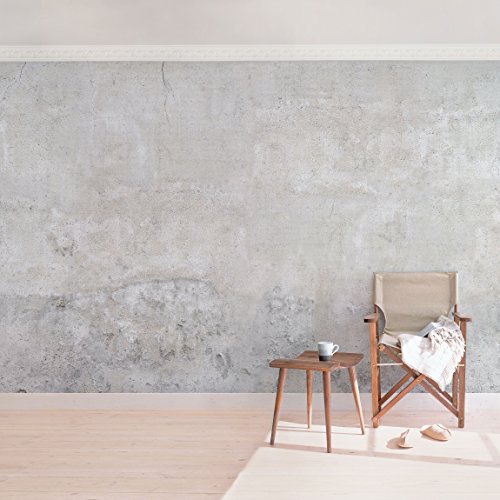 Apalis Beton Tapete Vliestapete - Shabby Betonoptik Tapete - Fototapete Breit | Vlies Tapete Wandtapete Wandbild Foto 3D Fototapete für Schlafzimmer Wohnzimmer Küche | Größe HxB:190x288cm von Apalis