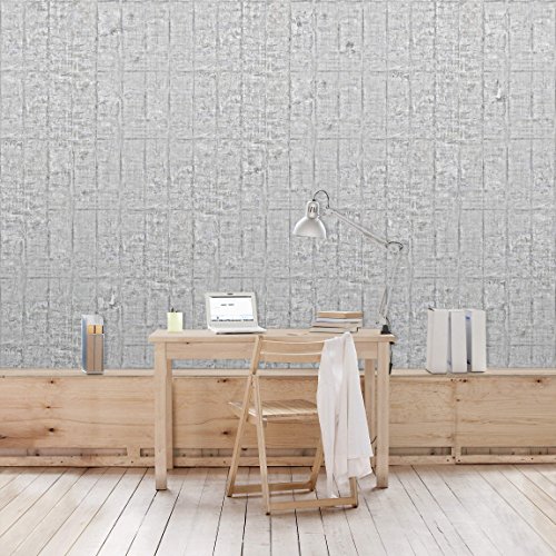 Apalis Betontapete Vliestapete Alte Ziegel mit Betonoptik Fototapete Breit | Vlies Tapete Wandtapete Wandbild Foto 3D Fototapete für Schlafzimmer Wohnzimmer Küche | mehrfarbig, 106107 von Apalis