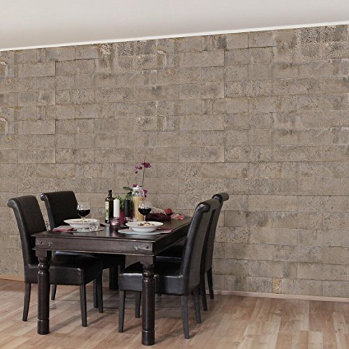 Apalis Betontapete Vliestapete Ziegel Tapete Beton Fototapete Breit | Vlies Tapete Wandtapete Wandbild Foto 3D Fototapete für Schlafzimmer Wohnzimmer Küche | mehrfarbig, 106123 von Apalis