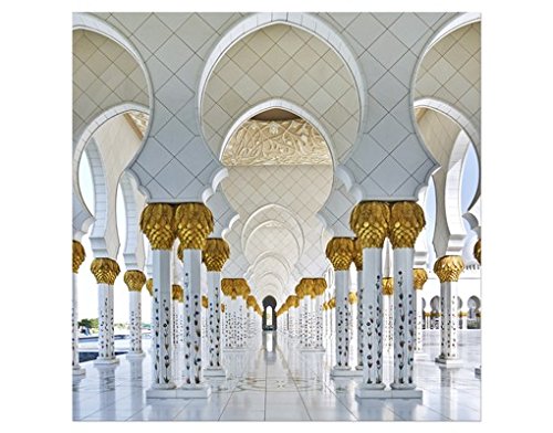 Apalis Fensterfolie Sichtschutz Fensterbild Moschee in Abu Dhabi 108x108cm von Apalis