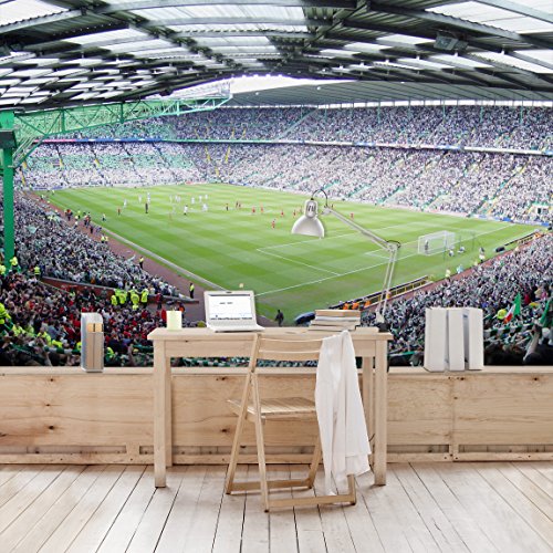 Apalis Kindertapeten Vliestapeten Fußballstadion Fototapete Breit | Vlies Tapete Wandtapete Wandbild Foto 3D Fototapete für Schlafzimmer Wohnzimmer Küche | mehrfarbig, 94923 von Apalis