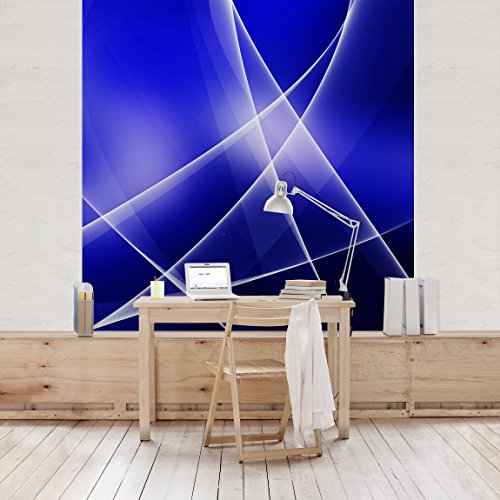 Apalis Vliestapete Blue Disco Fototapete Quadrat | Vlies Tapete Wandtapete Wandbild Foto 3D Fototapete für Schlafzimmer Wohnzimmer Küche | Größe: 240x240 cm, blau, 97518 von Apalis