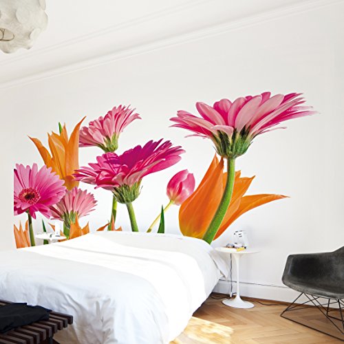 Apalis Vliestapete Blumentapete Flower Melody Fototapete Breit | Vlies Tapete Wandtapete Wandbild Foto 3D Fototapete für Schlafzimmer Wohnzimmer Küche | gelb, 94916 von Apalis