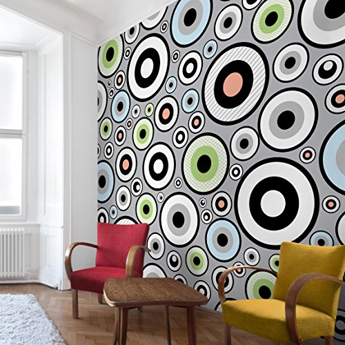 Apalis Vliestapete Cheery Fototapete Quadrat | Vlies Tapete Wandtapete Wandbild Foto 3D Fototapete für Schlafzimmer Wohnzimmer Küche | Größe: 288x288 cm, schwarz, 97543 von Apalis