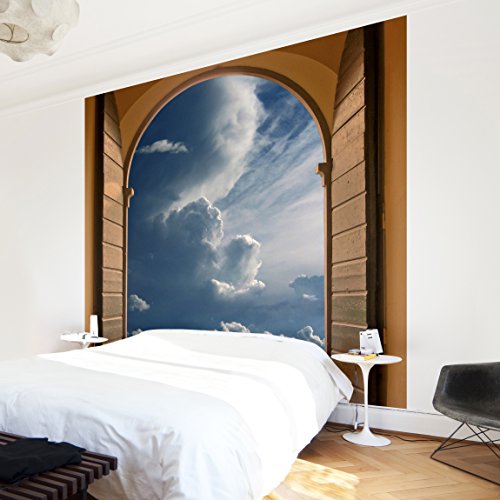 Apalis Vliestapete Das Tor zum Himmel Fototapete Quadrat | Vlies Tapete Wandtapete Wandbild Foto 3D Fototapete für Schlafzimmer Wohnzimmer Küche | Größe: 240x240 cm, blau, 95292 von Apalis