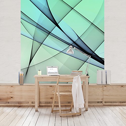 Apalis Vliestapete Evolution Fototapete Quadrat | Vlies Tapete Wandtapete Wandbild Foto 3D Fototapete für Schlafzimmer Wohnzimmer Küche | Größe: 192x192 cm, blau, 95323 von Apalis