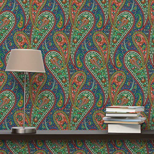 Apalis Vliestapete Filigranes Paisley Design Fototapete Quadrat | Vlies Tapete Wandtapete Wandbild Foto 3D Fototapete für Schlafzimmer Wohnzimmer Küche | Größe: 240x240 cm, mehrfarbig, 106769 von Apalis