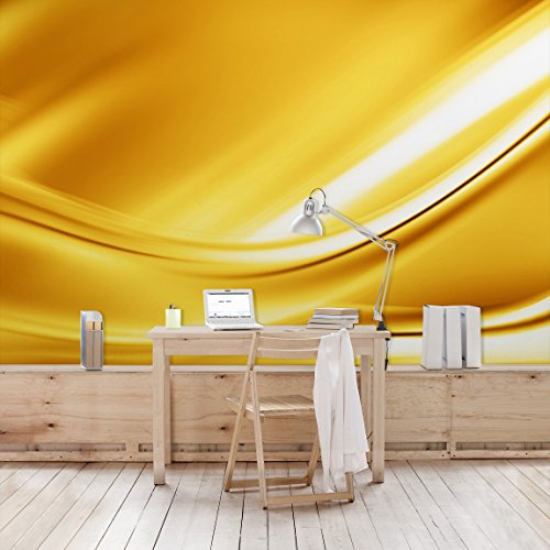 Apalis Vliestapete Golden Glow Fototapete Breit | Vlies Tapete Wandtapete Wandbild Foto 3D Fototapete für Schlafzimmer Wohnzimmer Küche | gelb, 94932 von Apalis